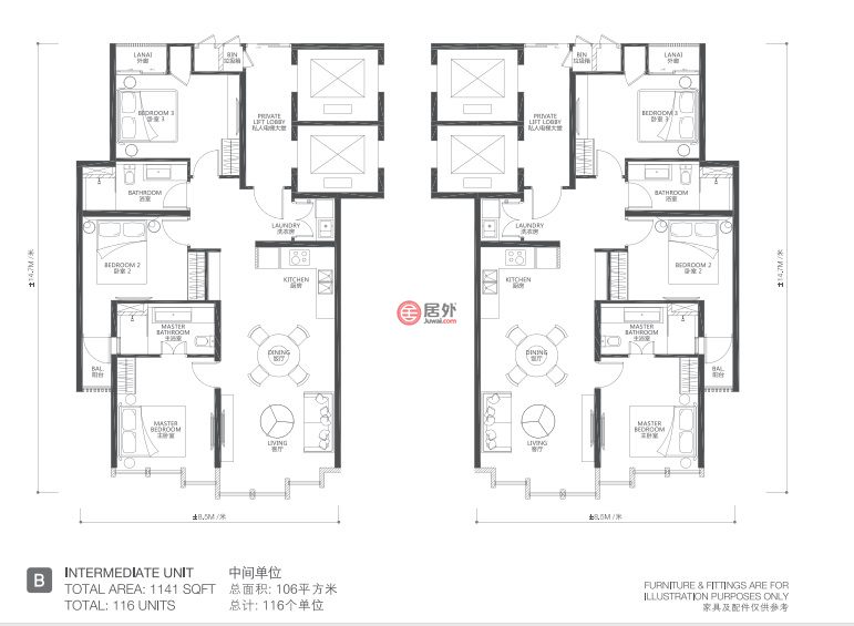 马来西亚PenangTanjong Tokong的公寓，编号53315283
