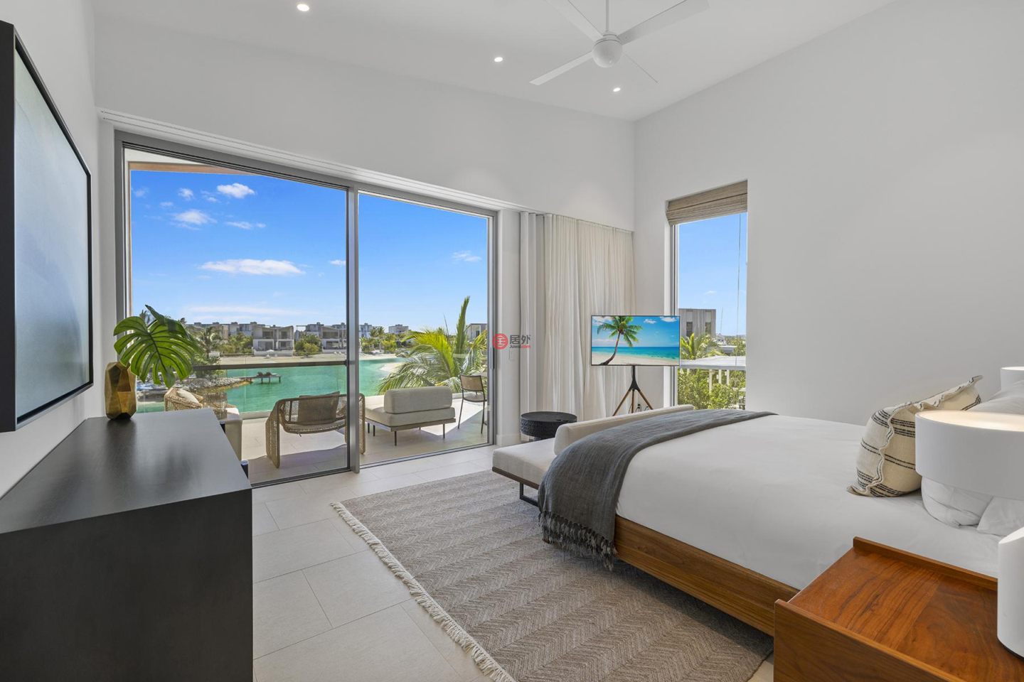 特克斯與凱科斯群島的独栋别墅，South Bank Lagoon Beach Villa 7，编号77992119