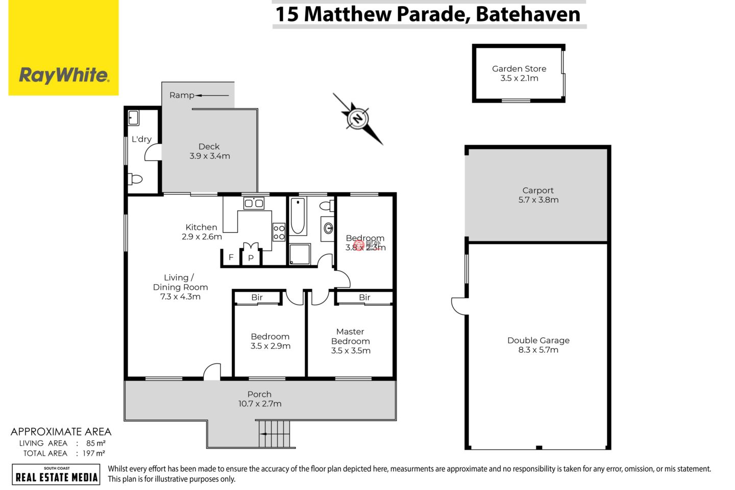 澳大利亚新南威尔士州Batehaven的独栋别墅，15 Matthew Parade，编号77882092