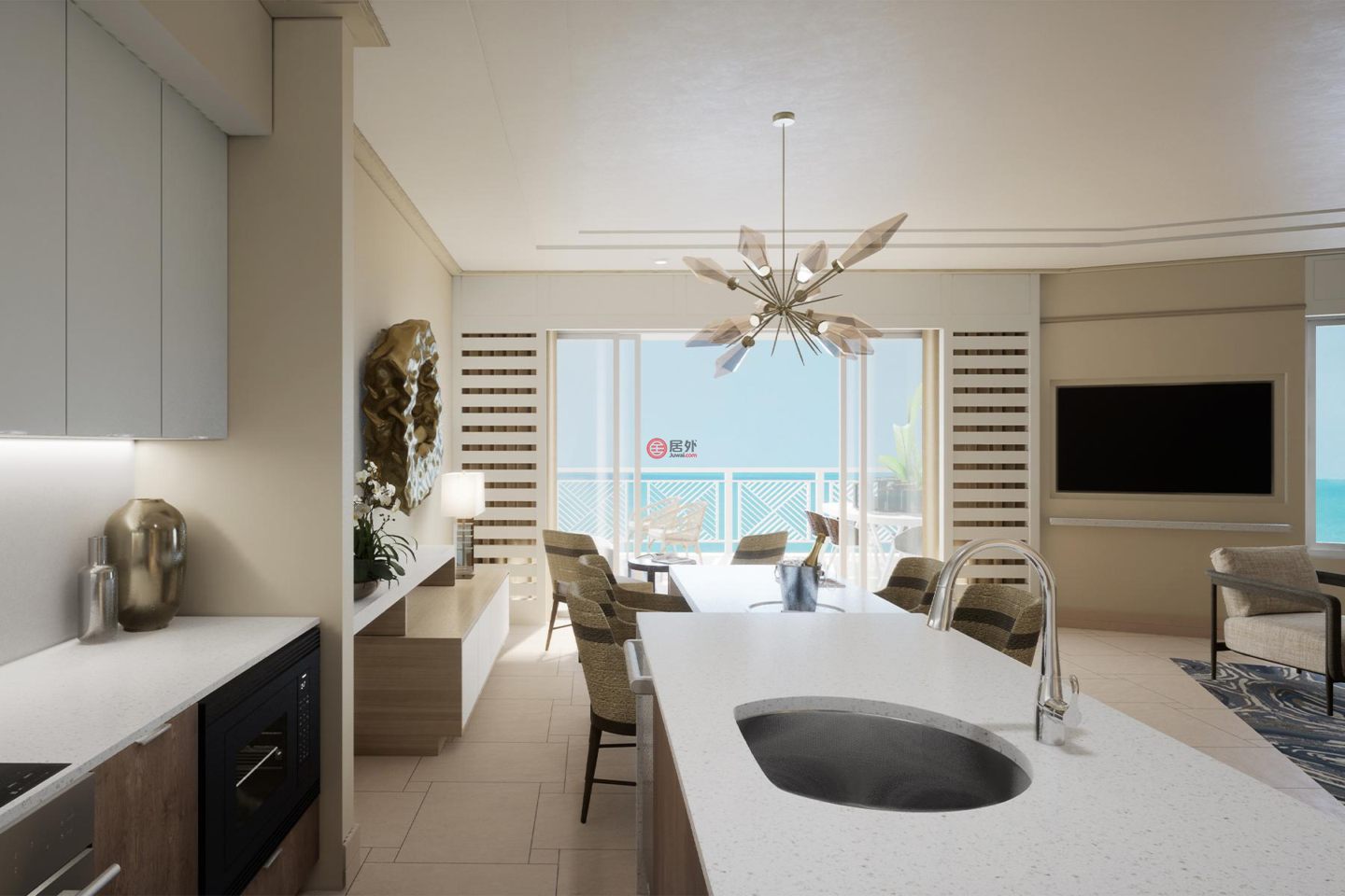 百慕达的公寓，The Residences at St. Regis Bermuda - Gates Bay Unit 2A & 2C St. Catherine's Beach，编号51824204