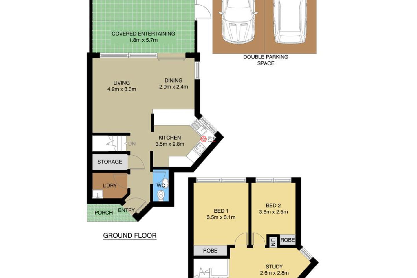 澳大利亚新南威尔士州Marsfield的联排别墅，23/2 Trafalgar Place，编号43686261